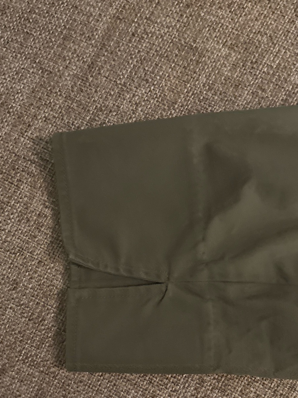 Talbots Olive Green Ruffle Open-Front Utility Jacket - Picture 4 of 6